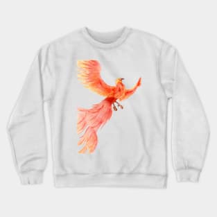 Rising from the Ashes- Phoenix White Crewneck Sweatshirt